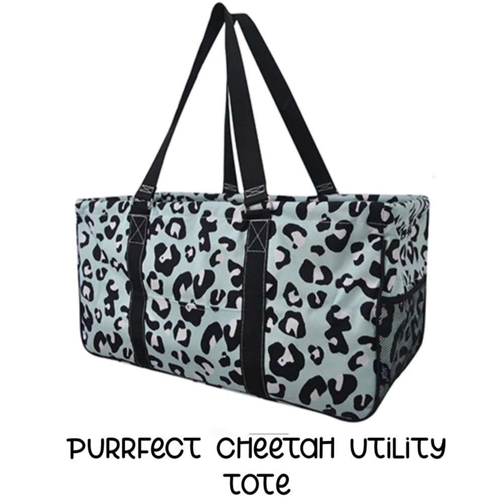 NEW Purrfect Cheetah Utility Tote Bag